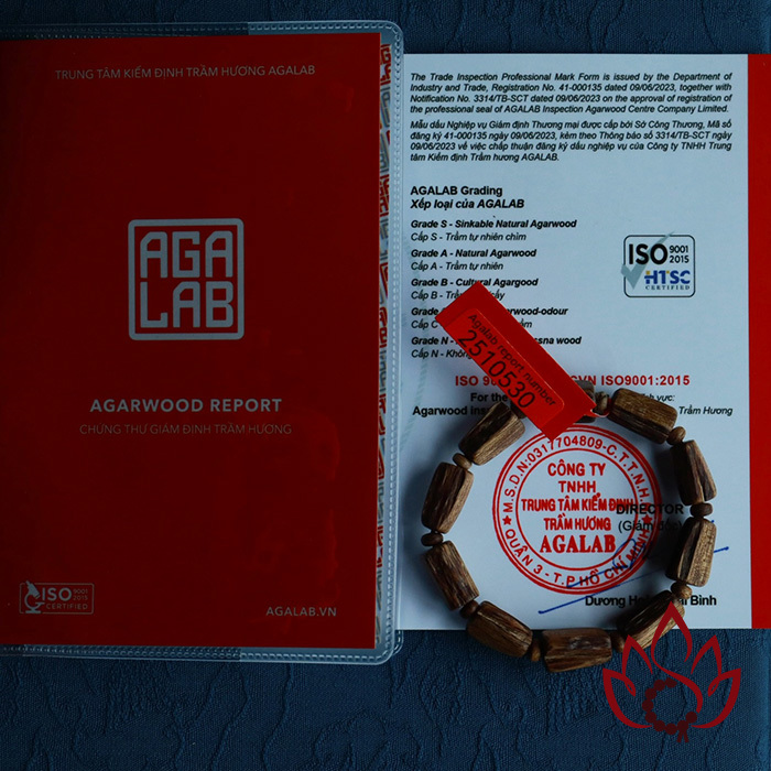 Vòng Trầm Hương Trúc Thô | Trầm Kiến Tự Nhiên